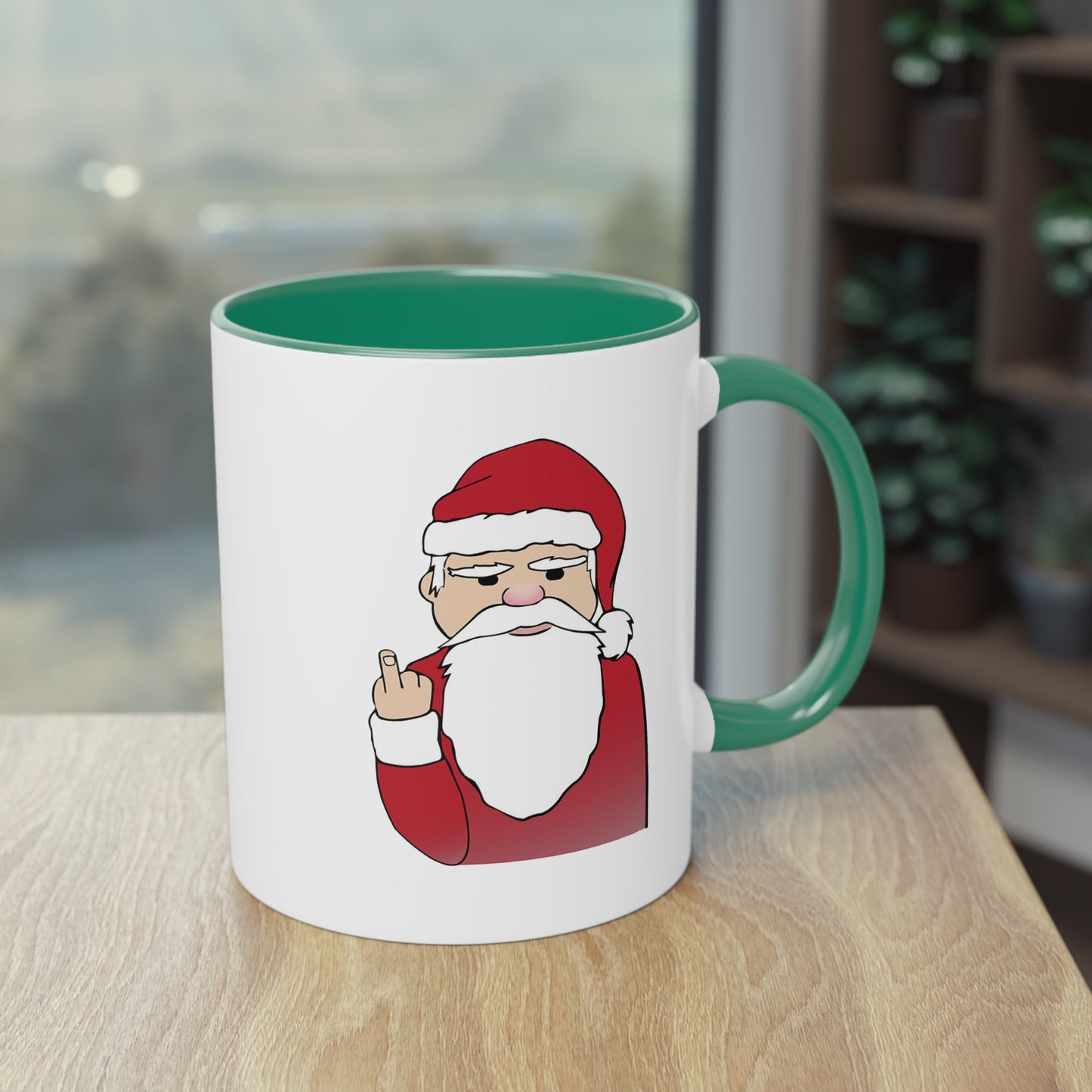 Santa Claus Red-Accent Coffee Mug