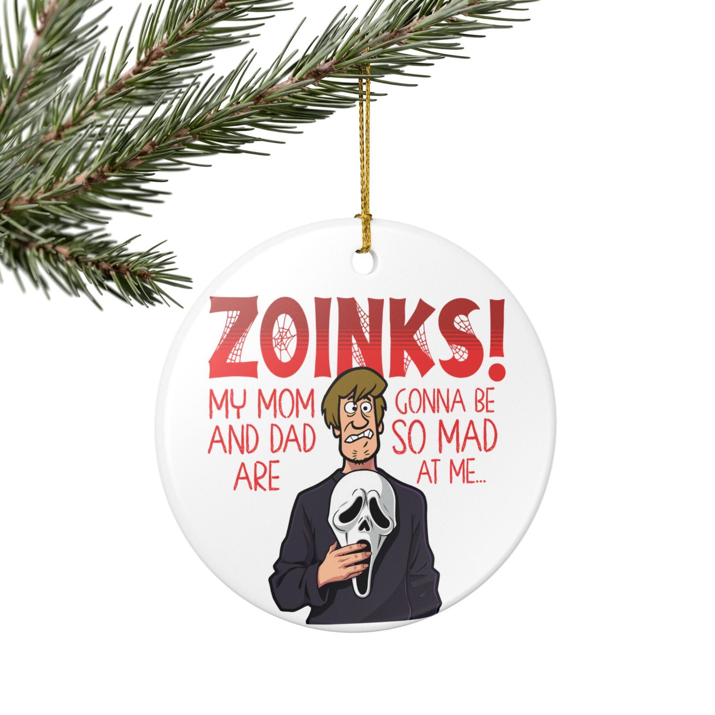 Zoinks! Shaggy Scream Ceramic Ornament