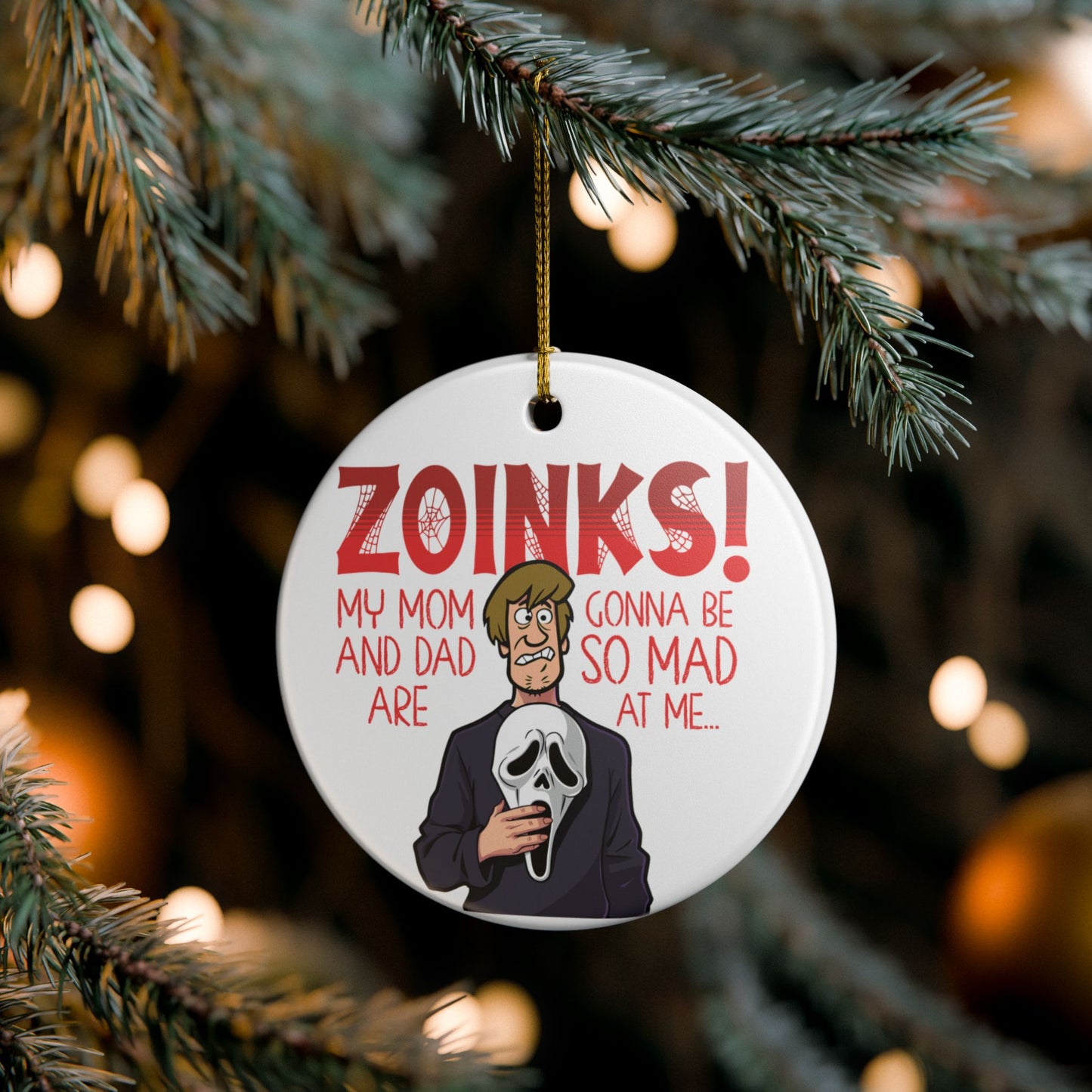 Zoinks! Shaggy Scream Ceramic Ornament