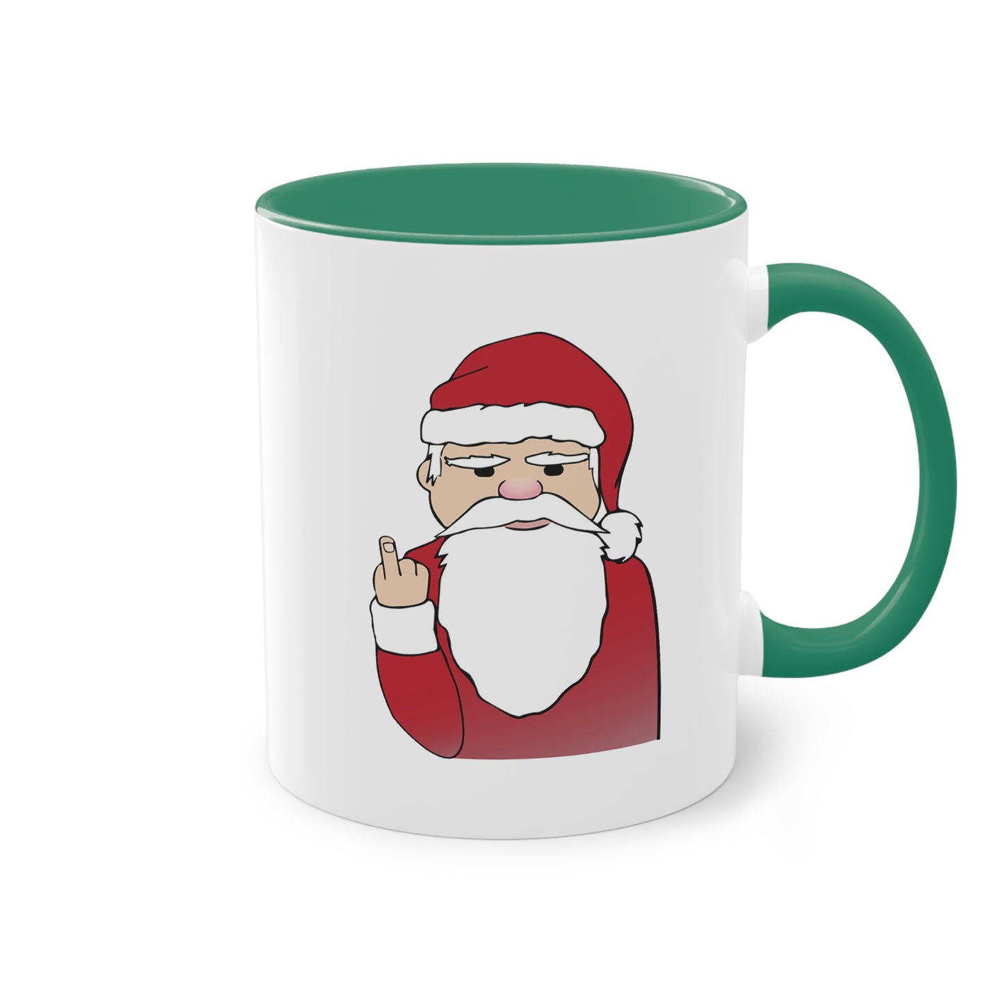 Santa Claus Red-Accent Coffee Mug