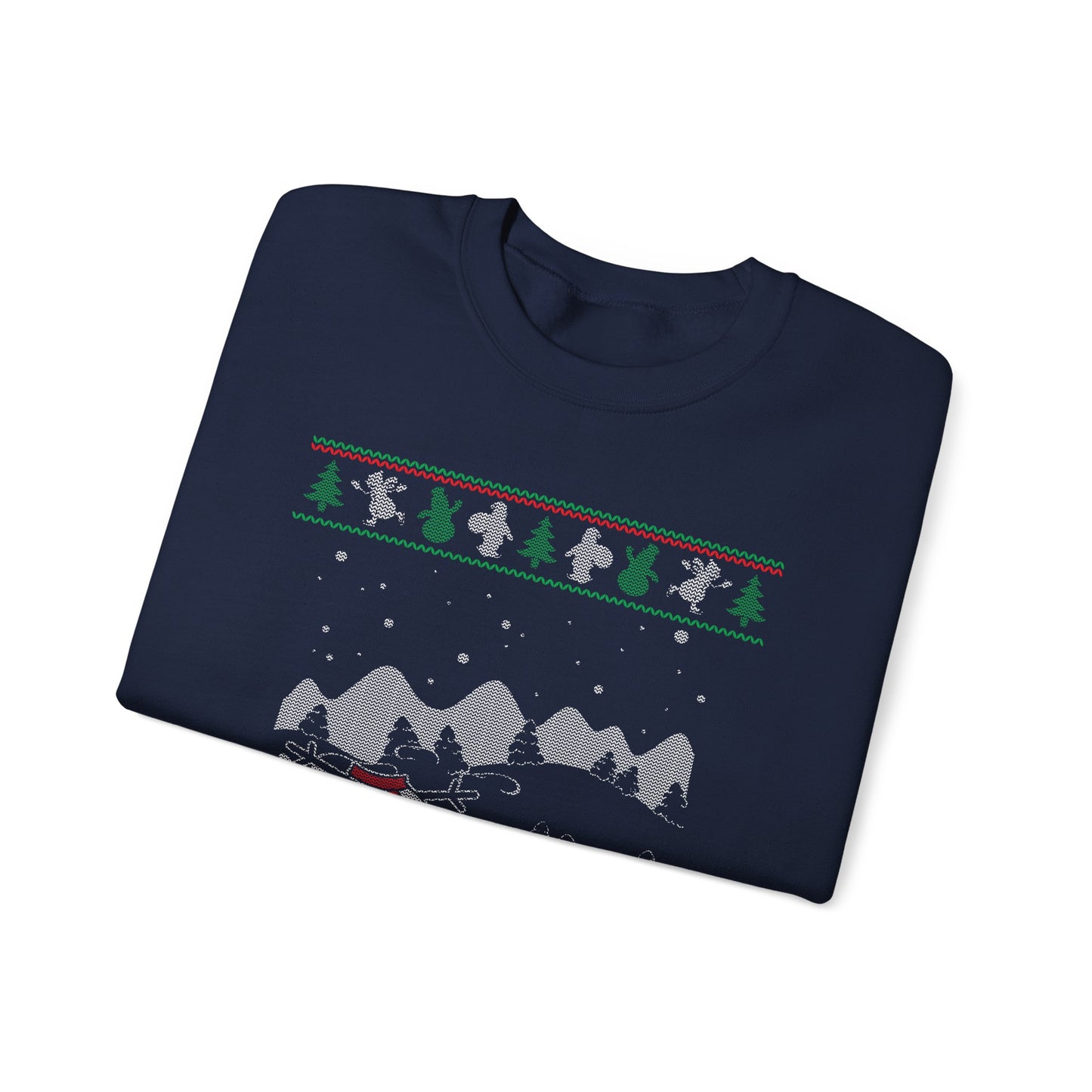 Headless Snowman Winter Scene Sweatshirt