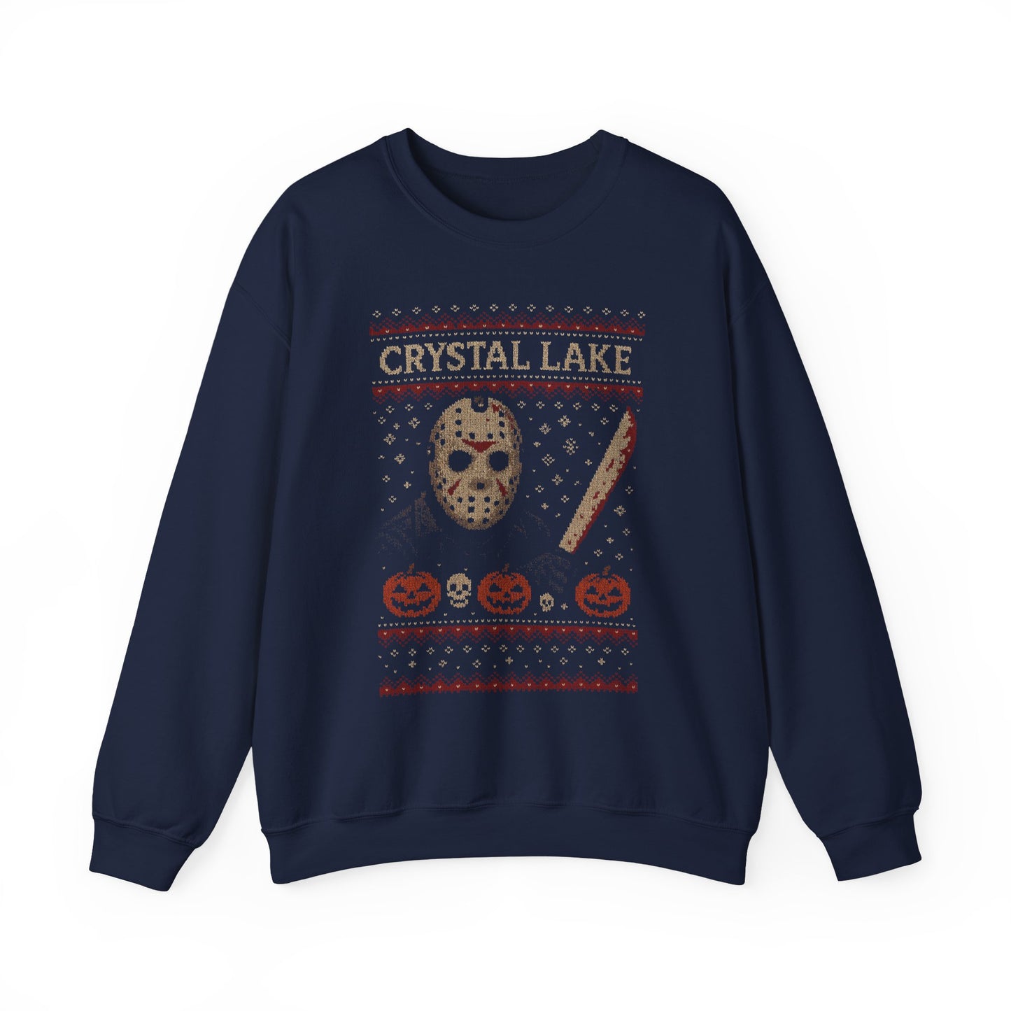 Crystal Lake Jason Ugly Christmas Sweatshirt