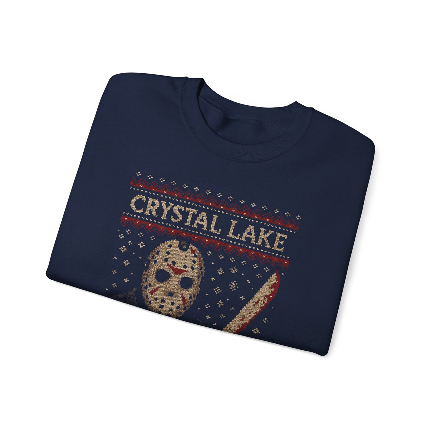 Crystal Lake Jason Ugly Christmas Sweatshirt
