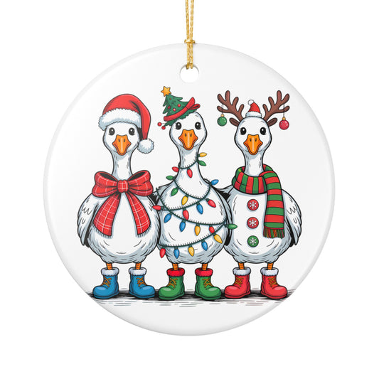 Christmas Goose Ornament