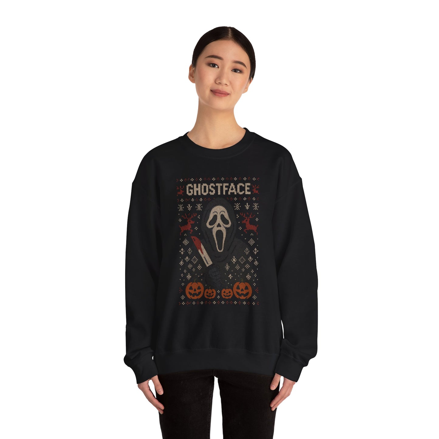 Woodsboro Slasher Ugly Christmas Sweatshirt