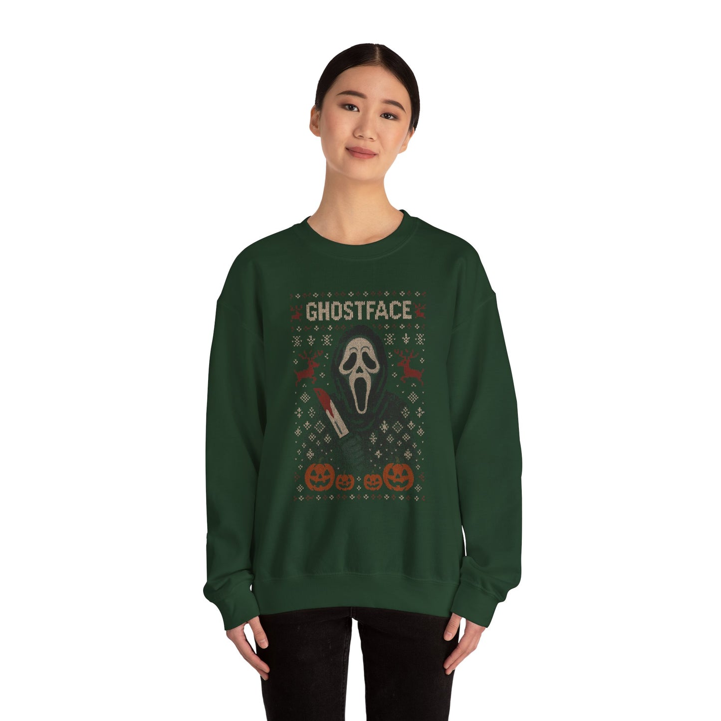 Woodsboro Slasher Ugly Christmas Sweatshirt