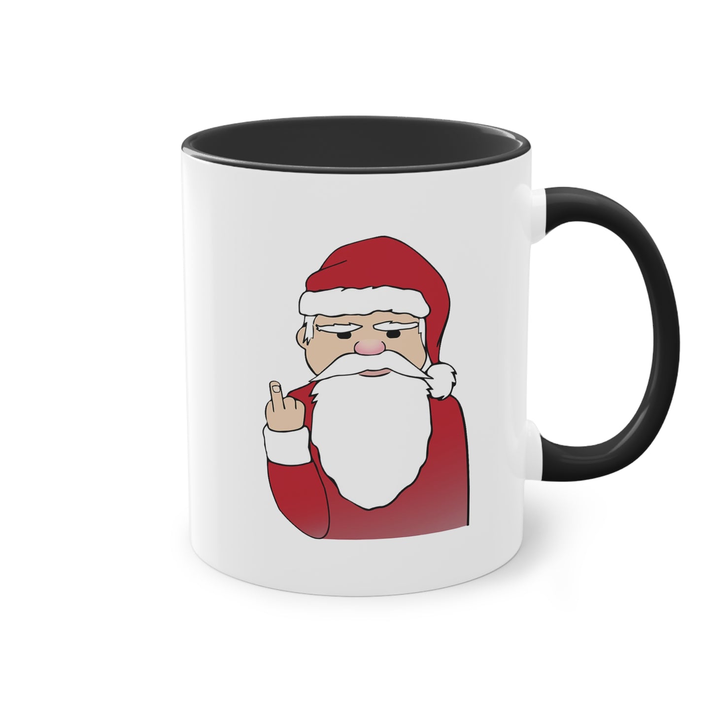 Santa Claus Red-Accent Coffee Mug