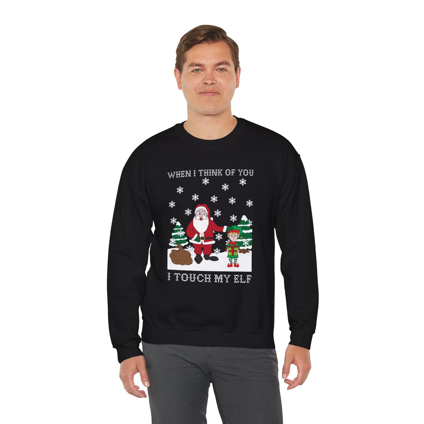 Touch My Elf Christmas Holiday Sweatshirt
