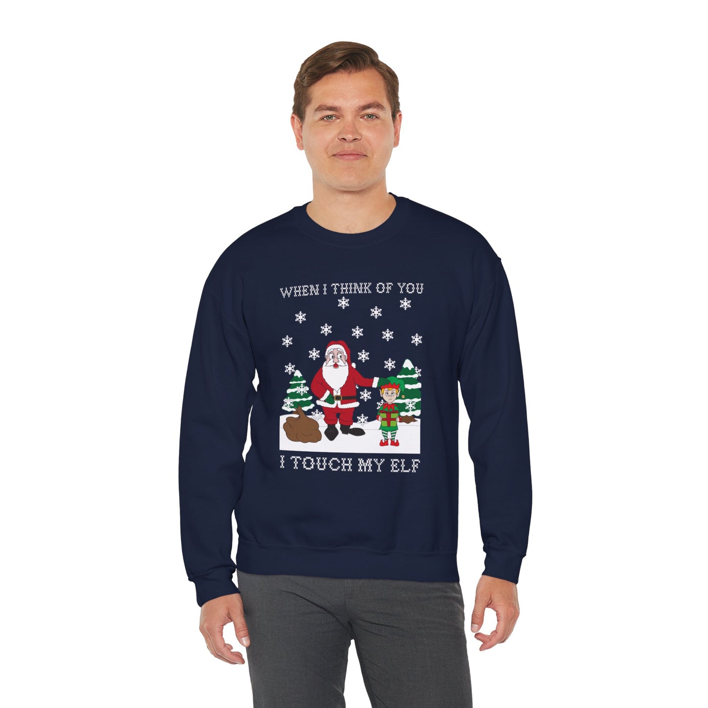 Touch My Elf Christmas Holiday Sweatshirt