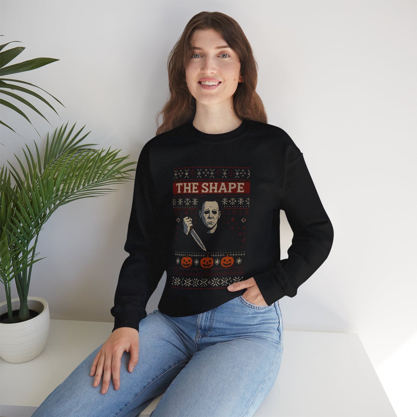 Michael Myers 'The Shape' Ugly Christmas Sweatshirt