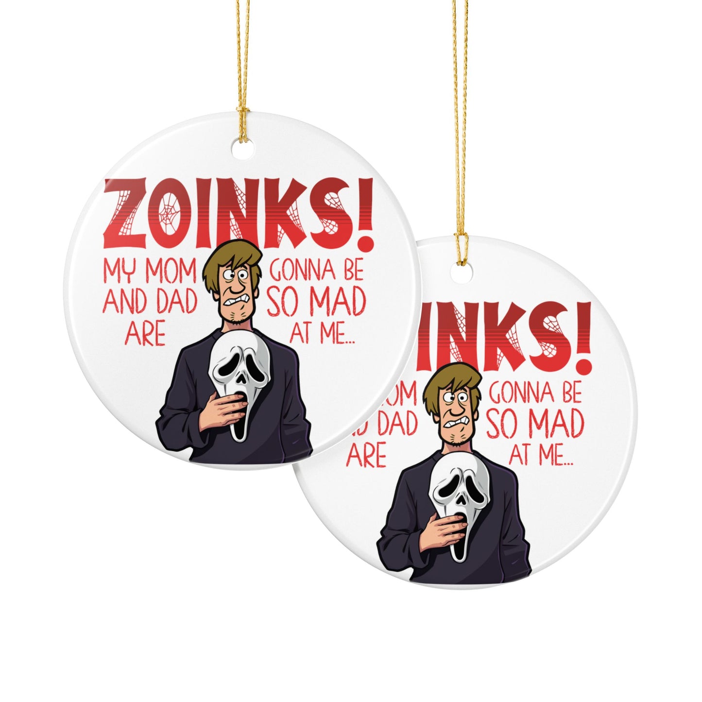 Zoinks! Shaggy Scream Ceramic Ornament