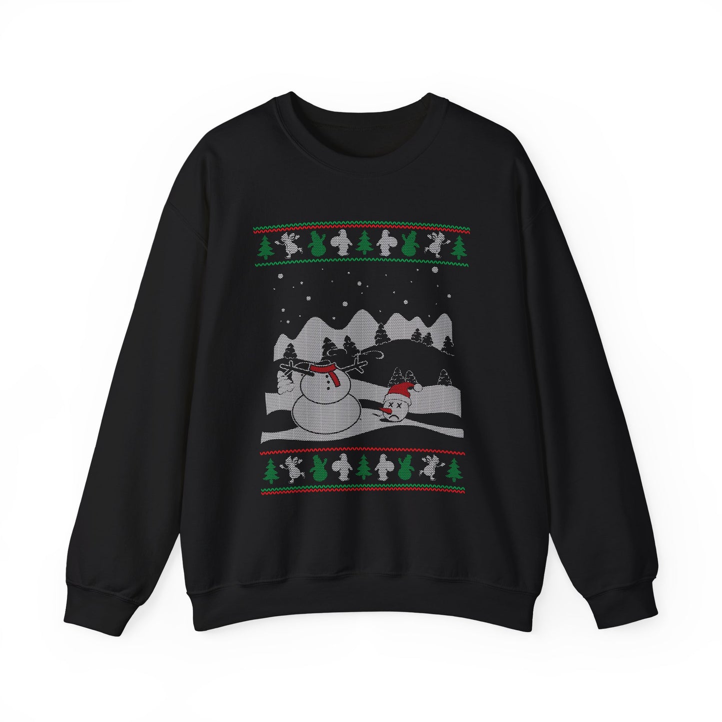 Headless Snowman Winter Scene Sweatshirt