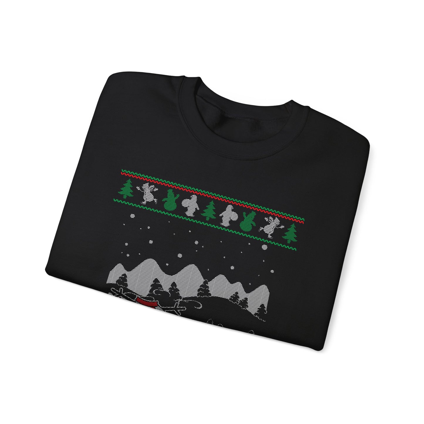 Headless Snowman Winter Scene Sweatshirt