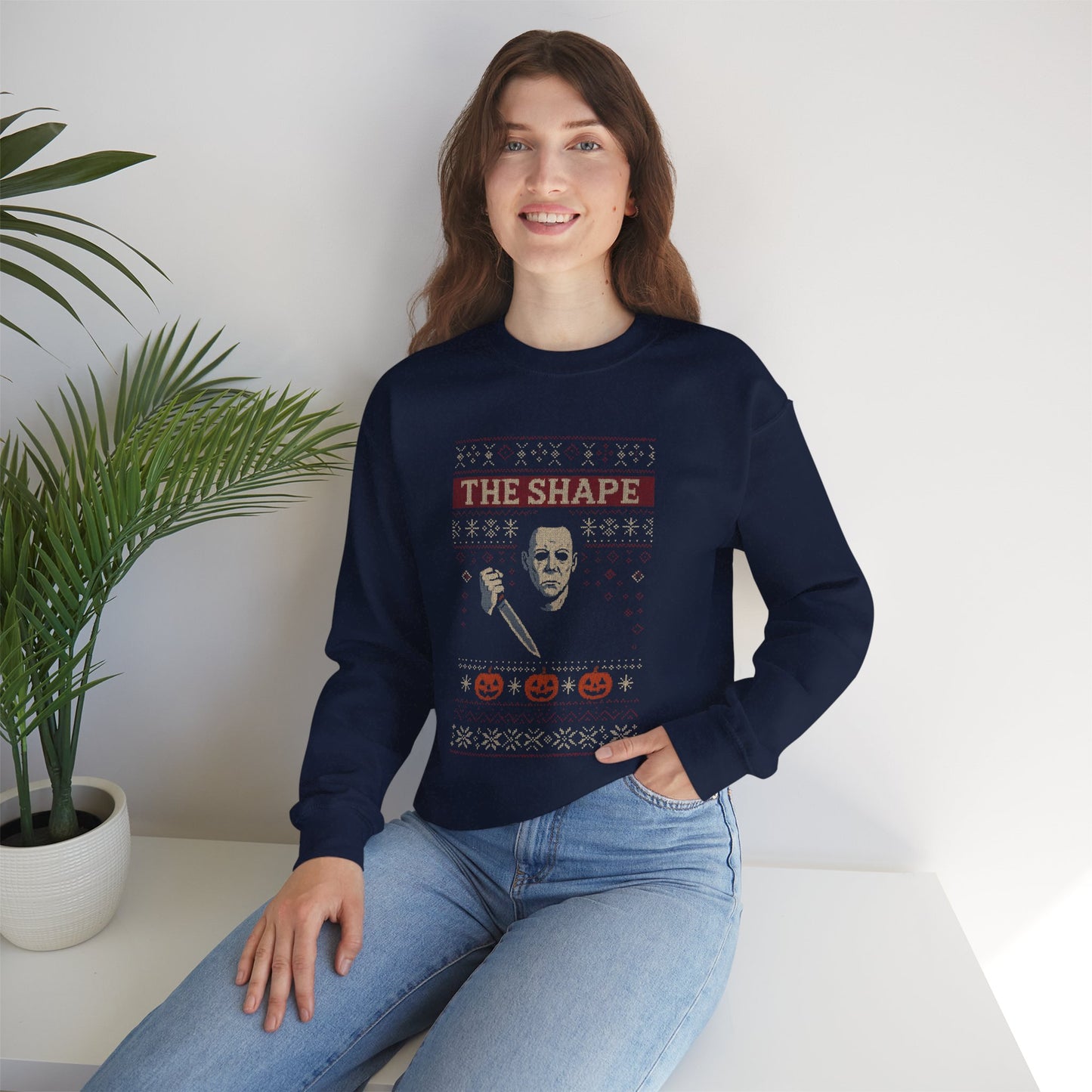 Michael Myers 'The Shape' Ugly Christmas Sweatshirt