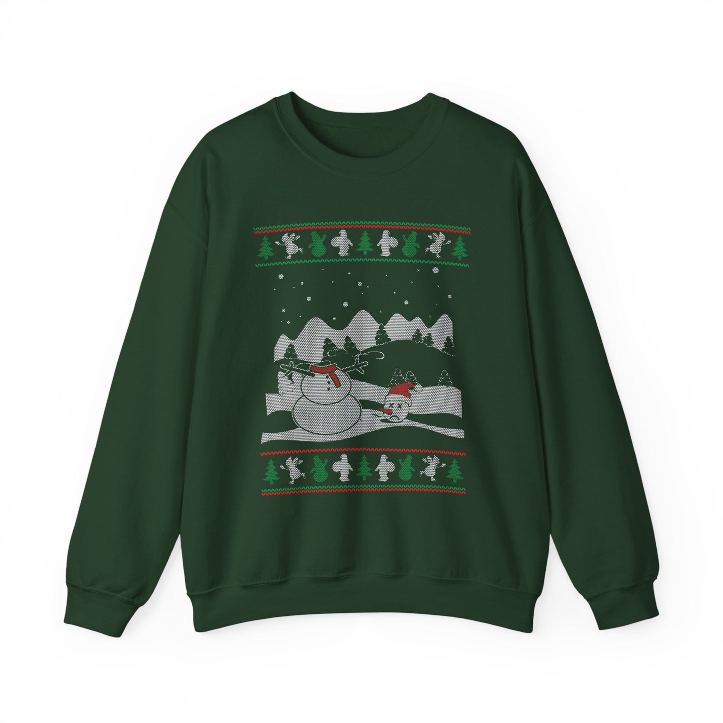 Headless Snowman Winter Scene Sweatshirt