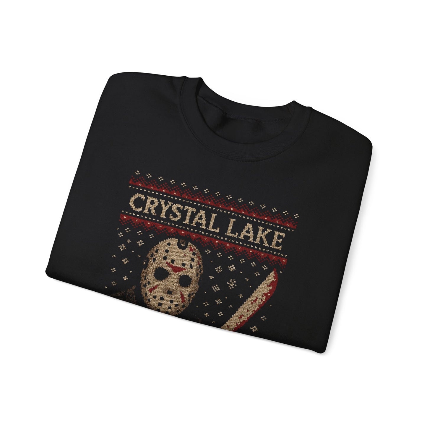 Crystal Lake Jason Ugly Christmas Sweatshirt