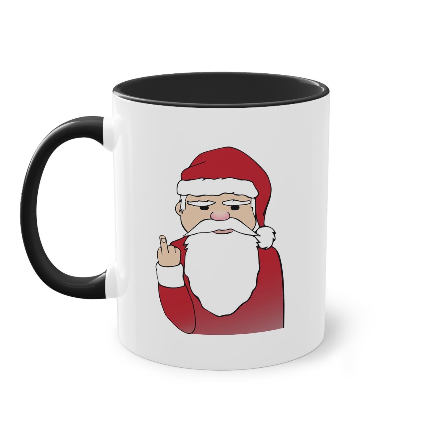 Santa Claus Red-Accent Coffee Mug