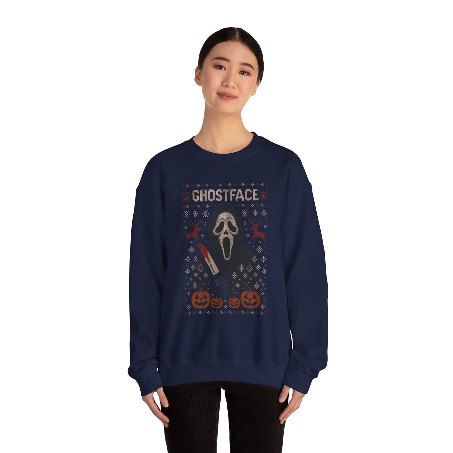 Woodsboro Slasher Ugly Christmas Sweatshirt