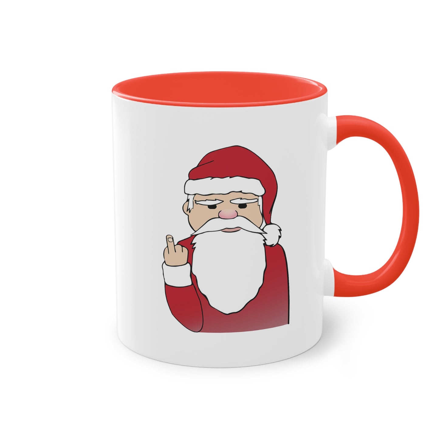 Santa Claus Red-Accent Coffee Mug