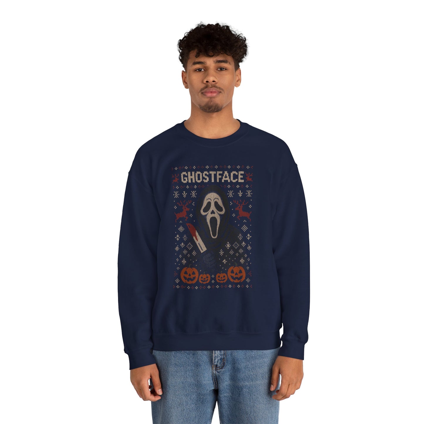 Woodsboro Slasher Ugly Christmas Sweatshirt