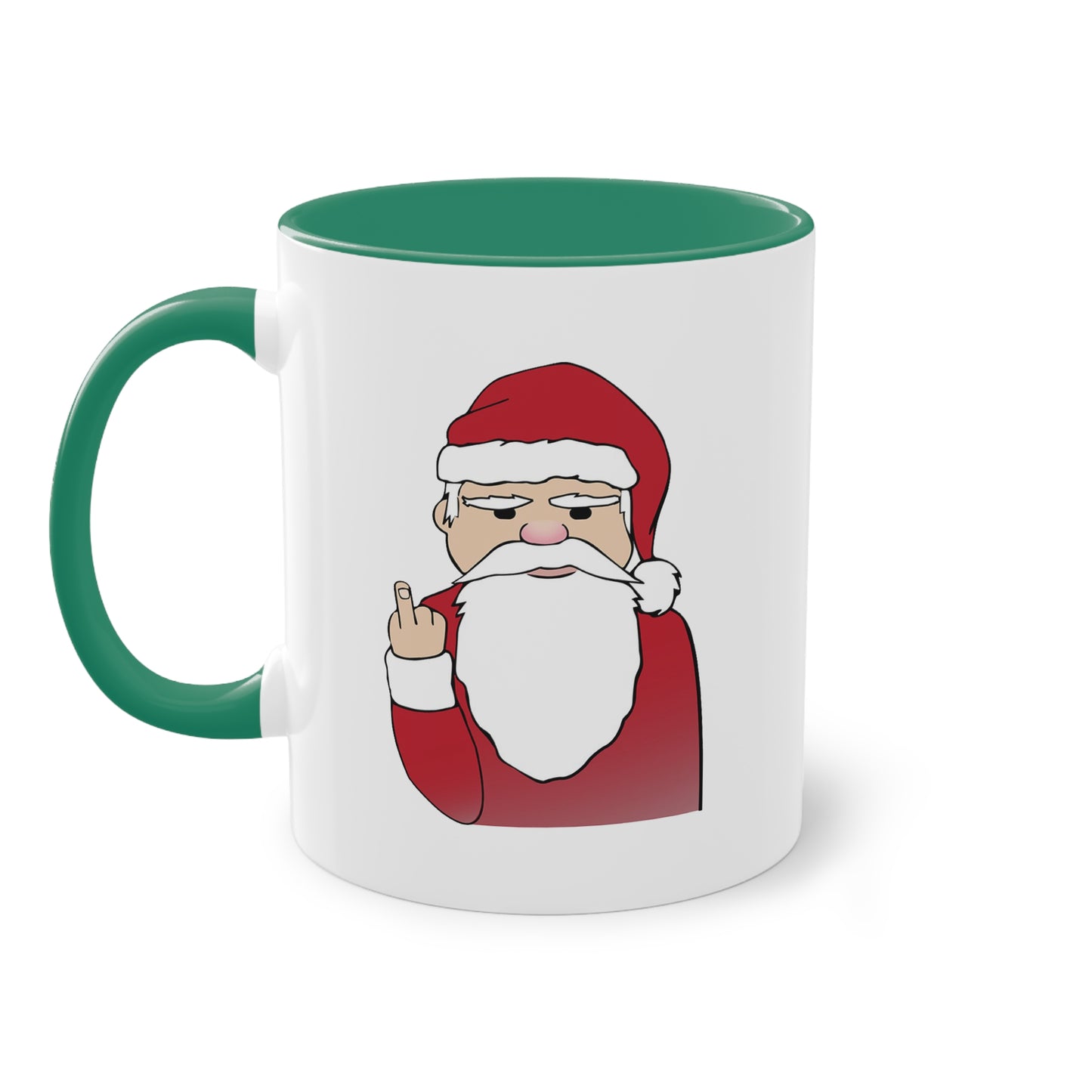 Santa Claus Red-Accent Coffee Mug