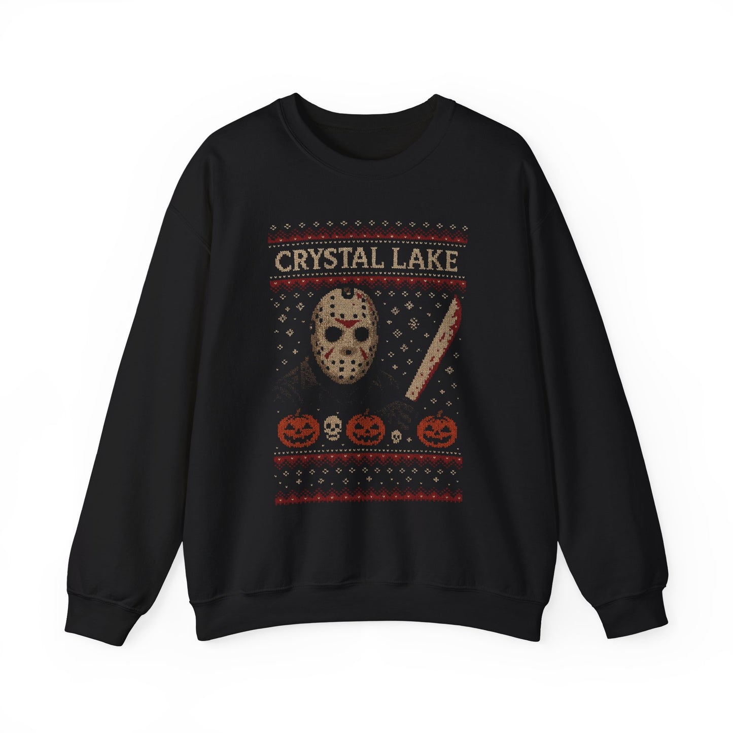 Crystal Lake Jason Ugly Christmas Sweatshirt