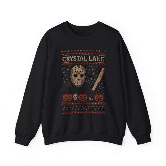 Crystal Lake Jason Ugly Christmas Sweatshirt