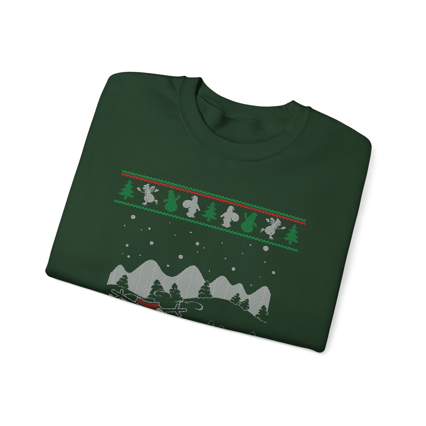 Headless Snowman Winter Scene Sweatshirt