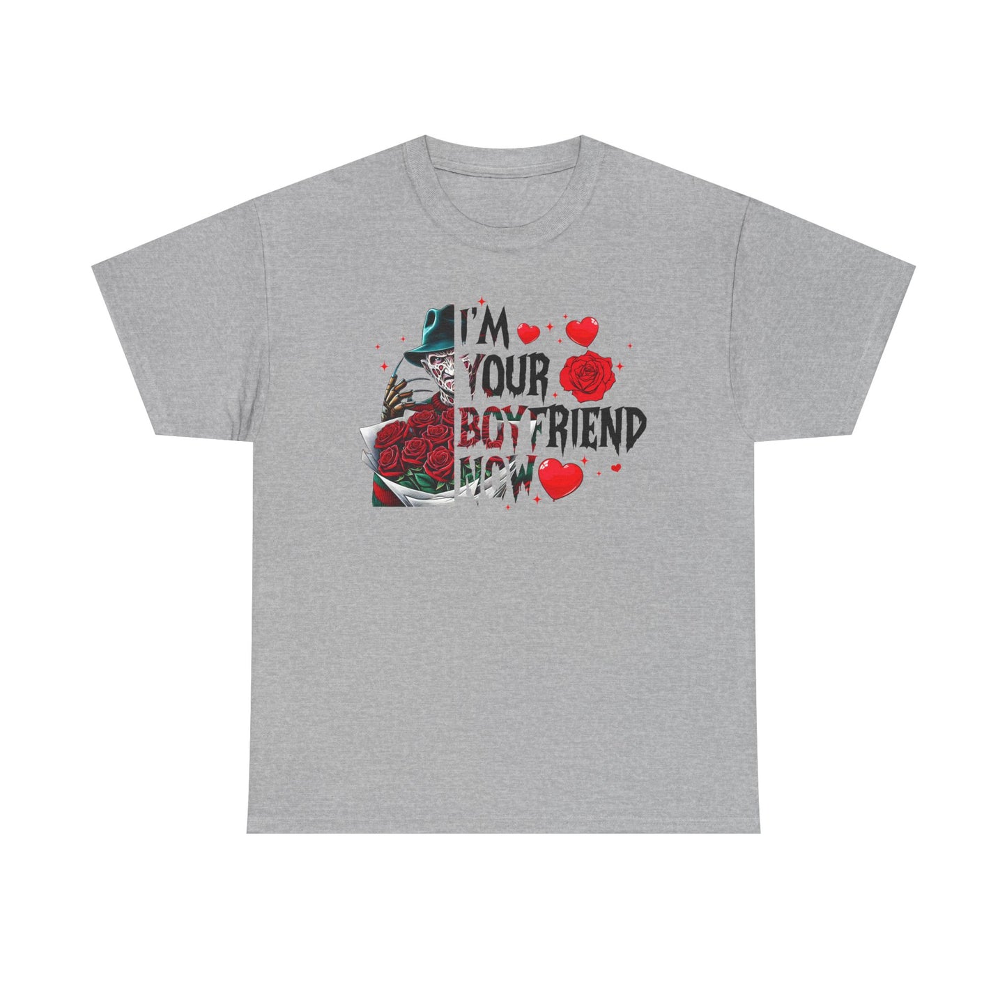 I'm Your Boyfriend Now T-Shirt — Gothic Rose Horror Valentine Tee