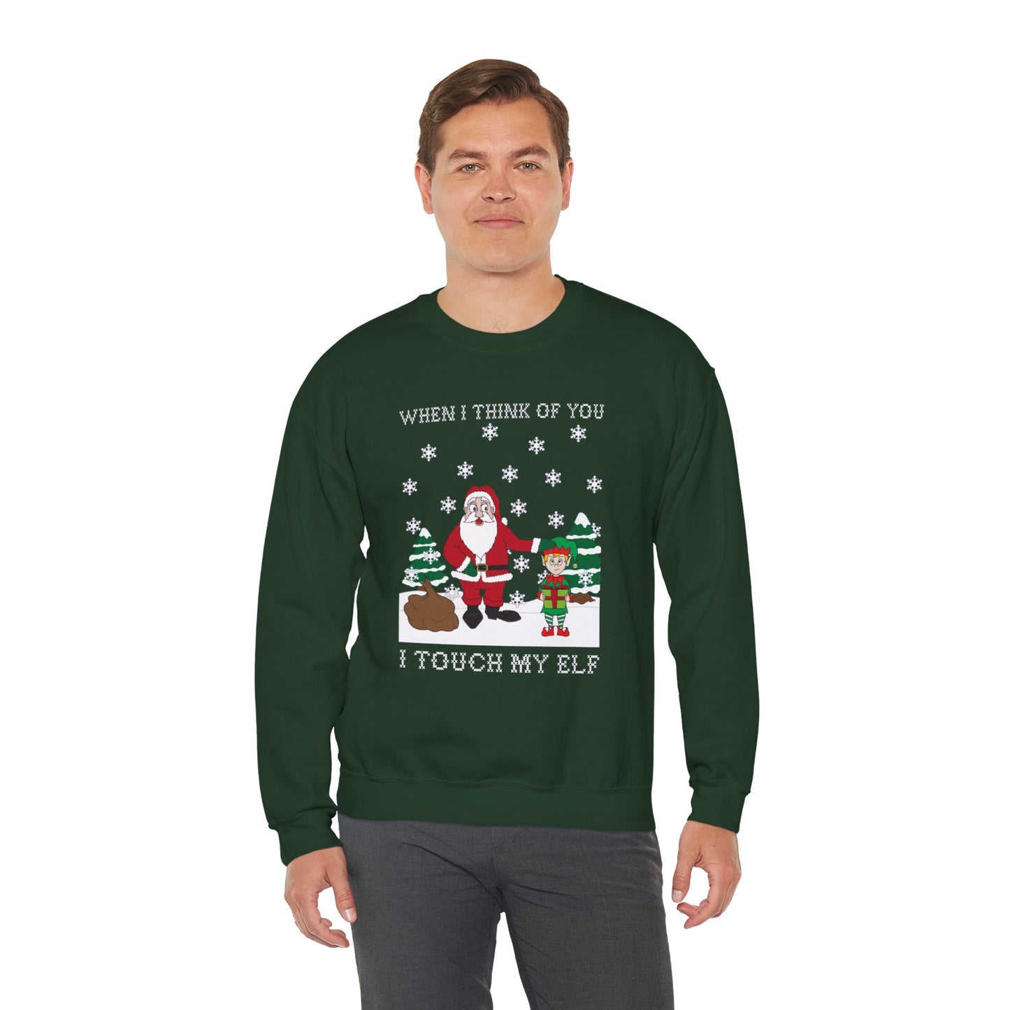 Touch My Elf Christmas Holiday Sweatshirt