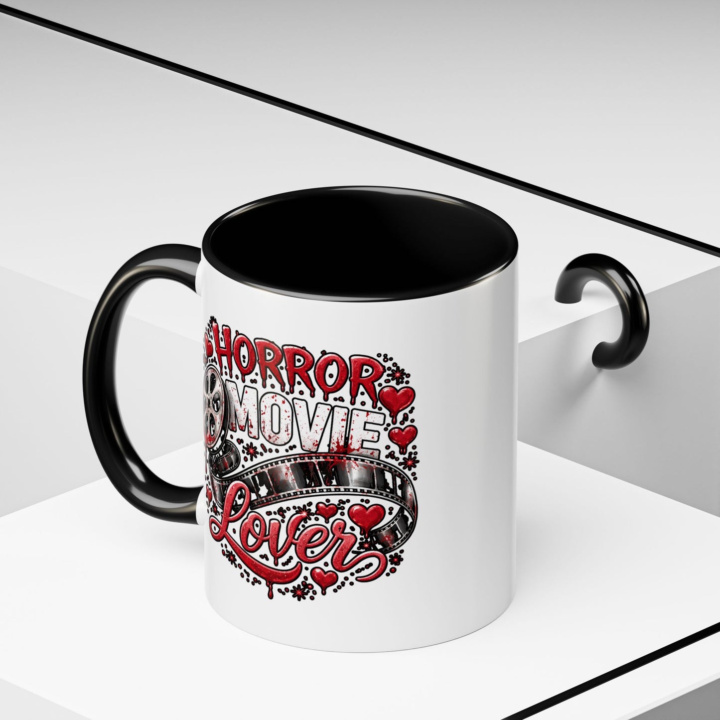 Horror Movie Lover Accent Coffee Mug — 11oz