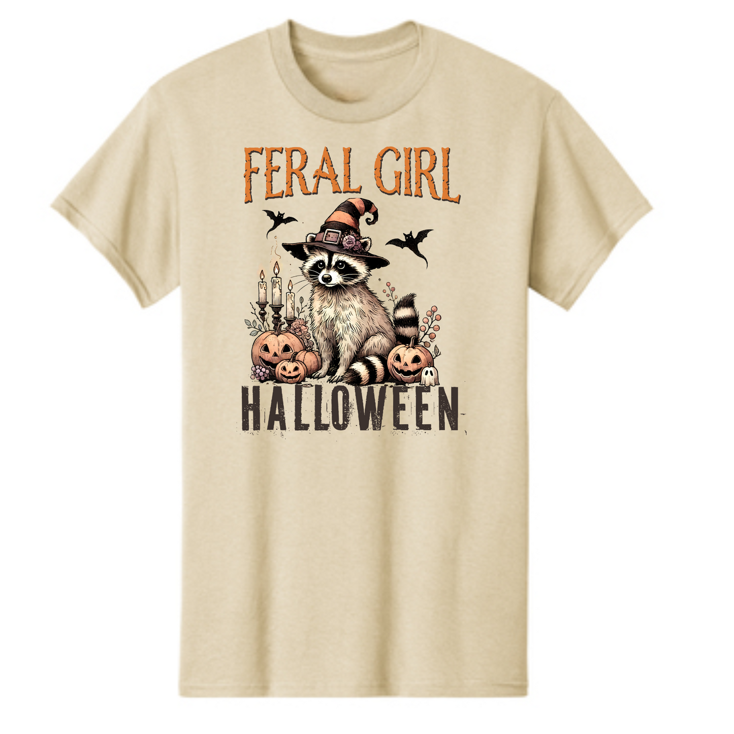Feral Girl Halloween T Shirt