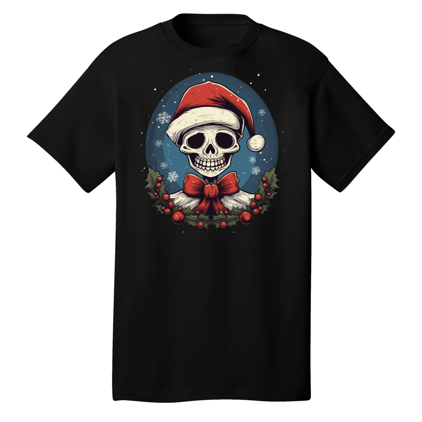 Santa Skull T Shirt