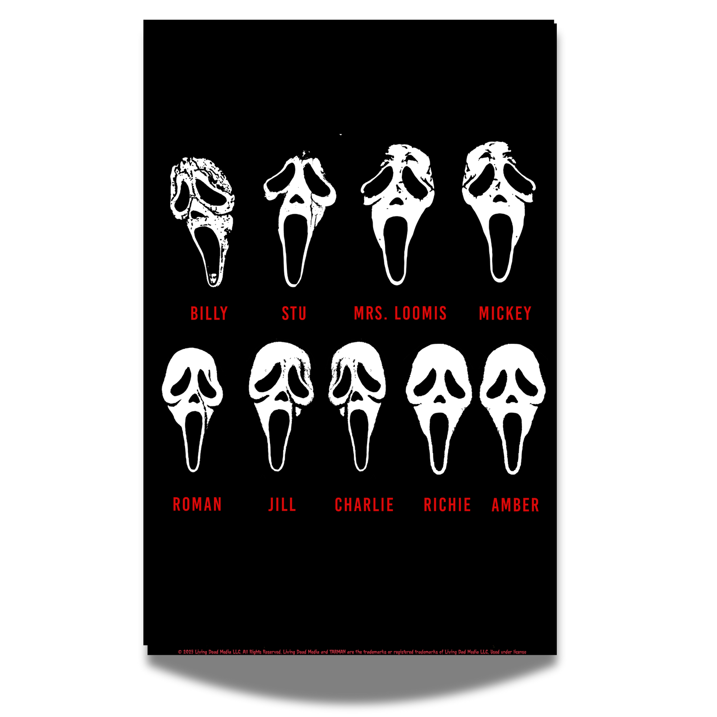 Ghostface Masks 11x14 Print