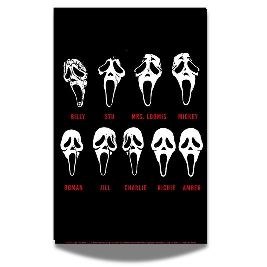 Ghostface Masks 11x14 Print